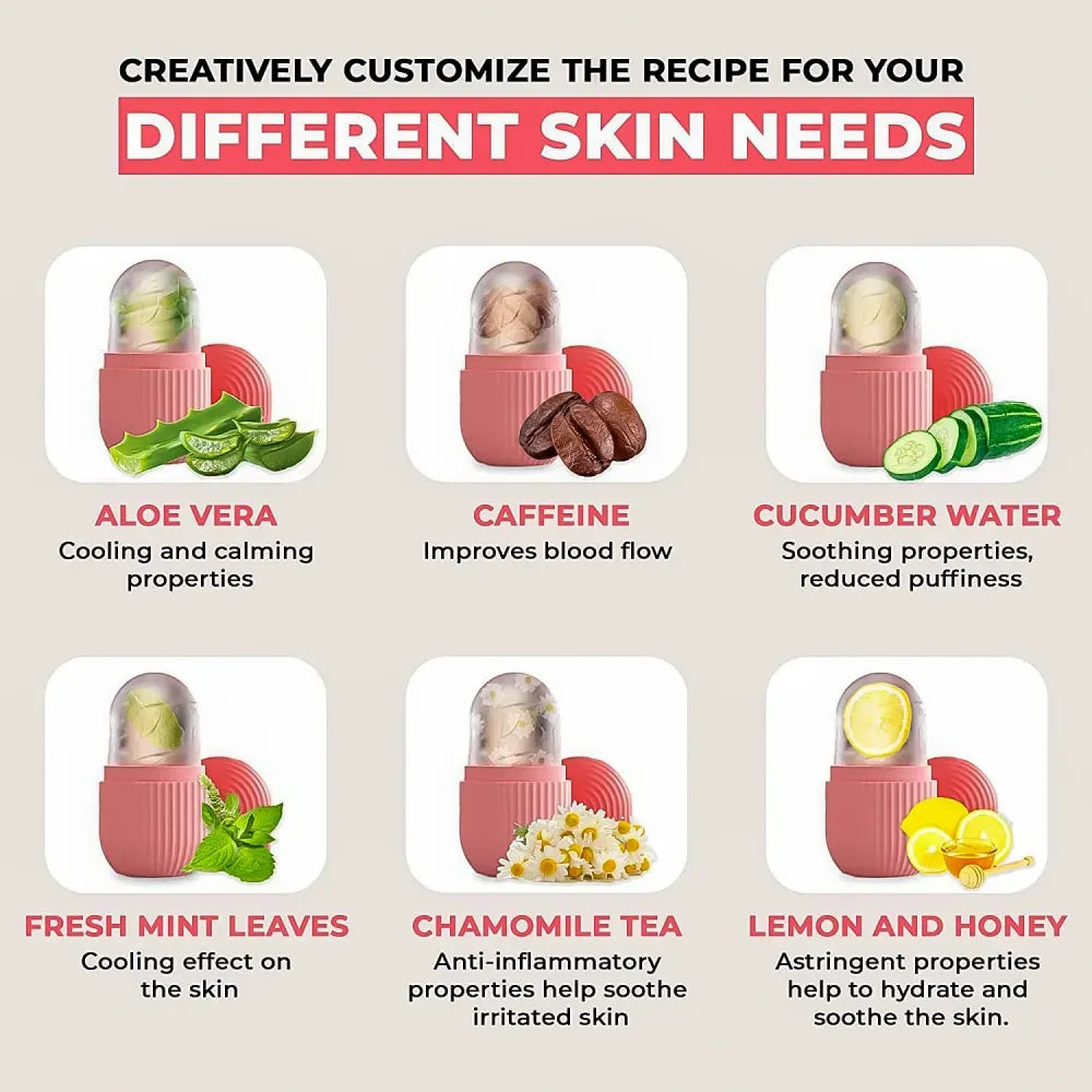 Glow & depuff face massage ice roller