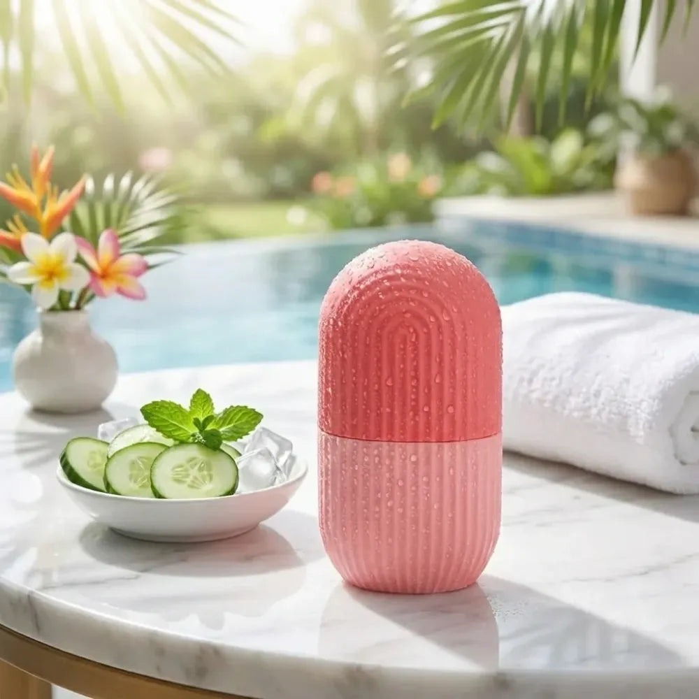 Glow & depuff face massage ice roller - health care