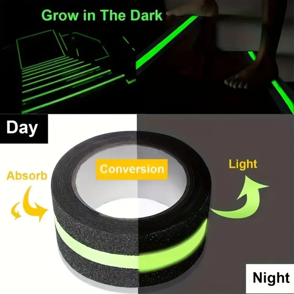 Glow-in-dark anti-slip tape - potential heroes