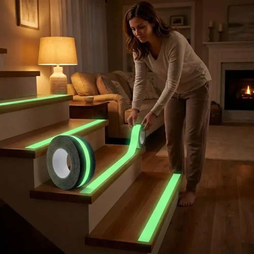 Glow-in-dark anti-slip tape - potential heroes
