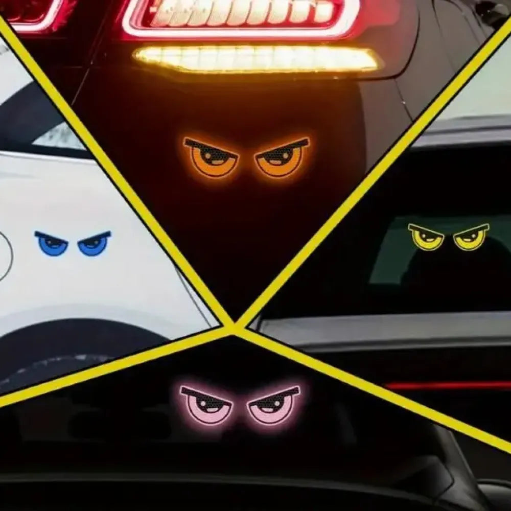 Glowing monster eye stickers