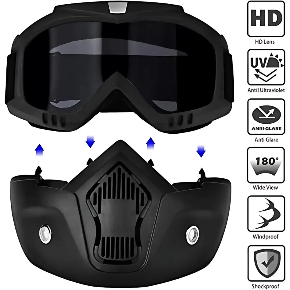 Goggle mask anti scratch uv protective
