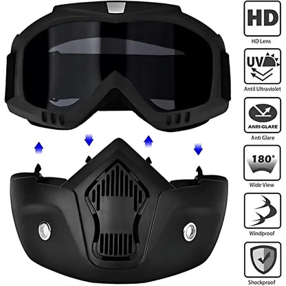Goggle mask anti scratch uv protective