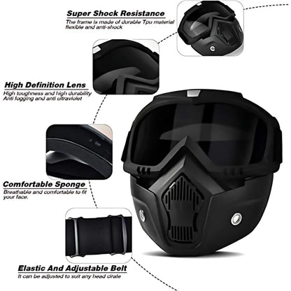 Goggle mask anti scratch uv protective