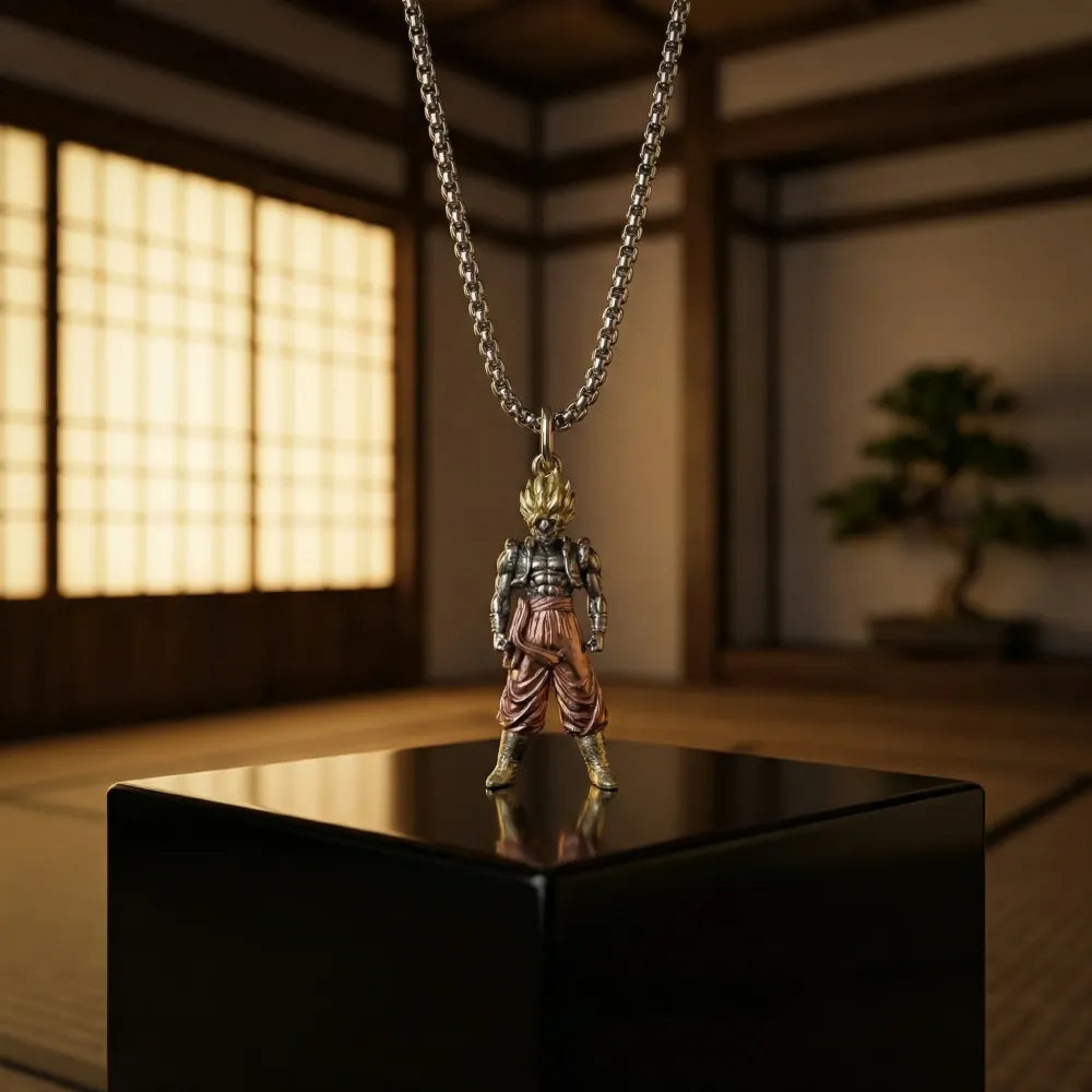 Goku anime pendant chain