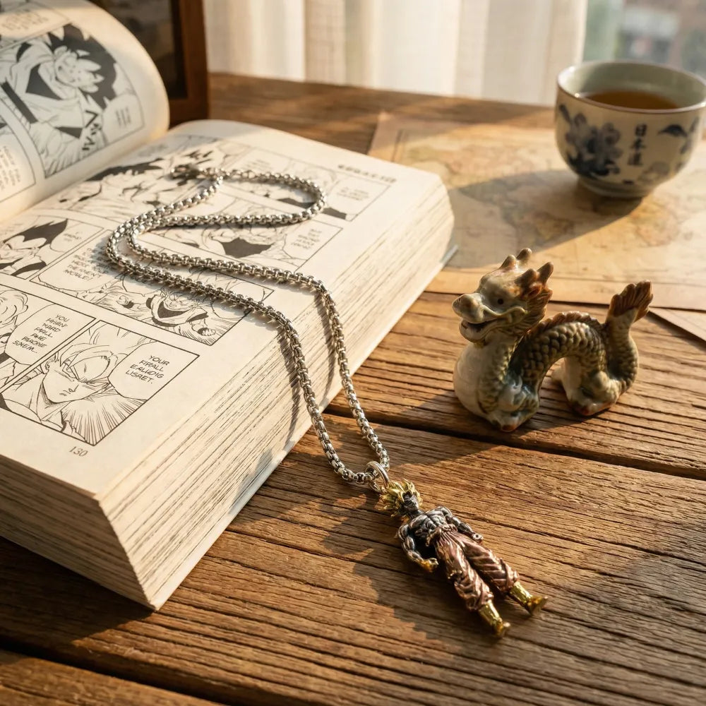 Goku anime pendant chain