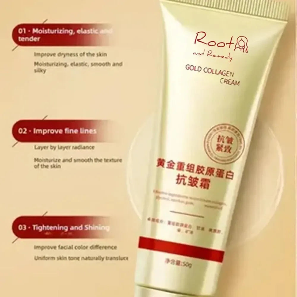 Gold collagen face cream