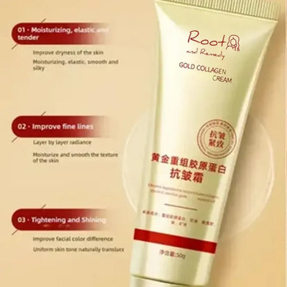 Gold collagen face cream