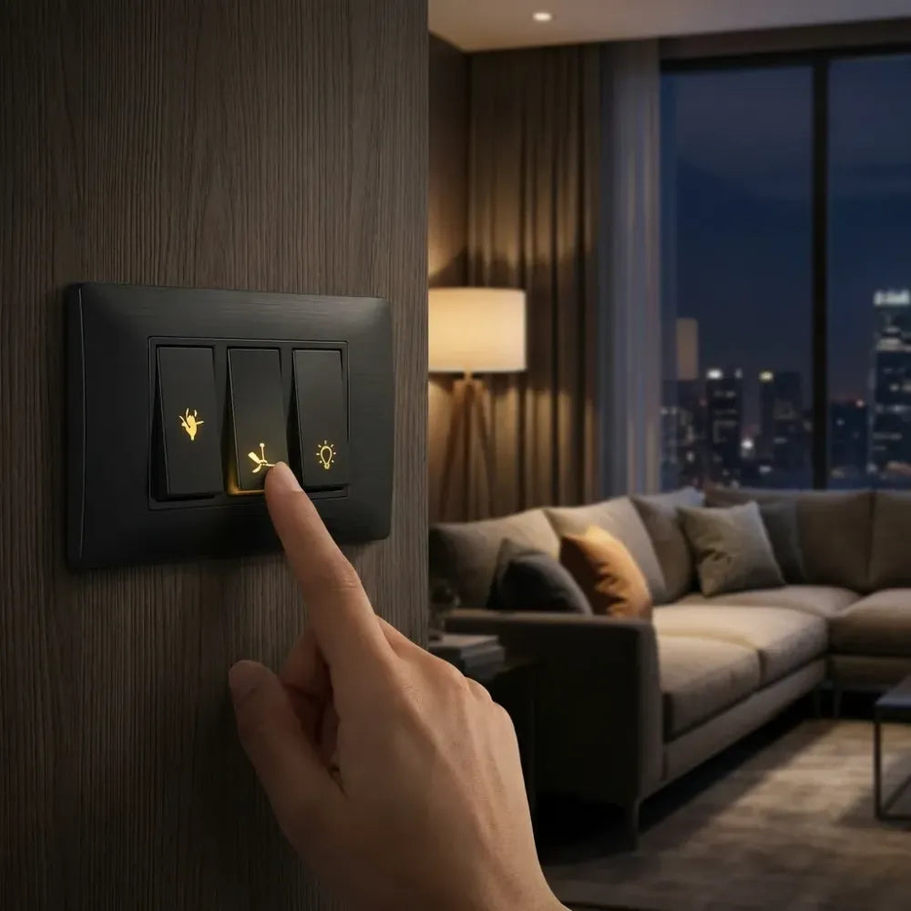 Gold functional switch stickers