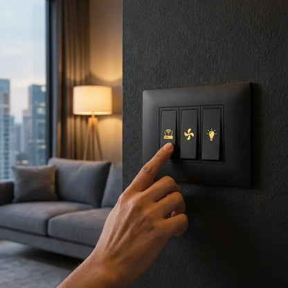 Gold functional switch stickers