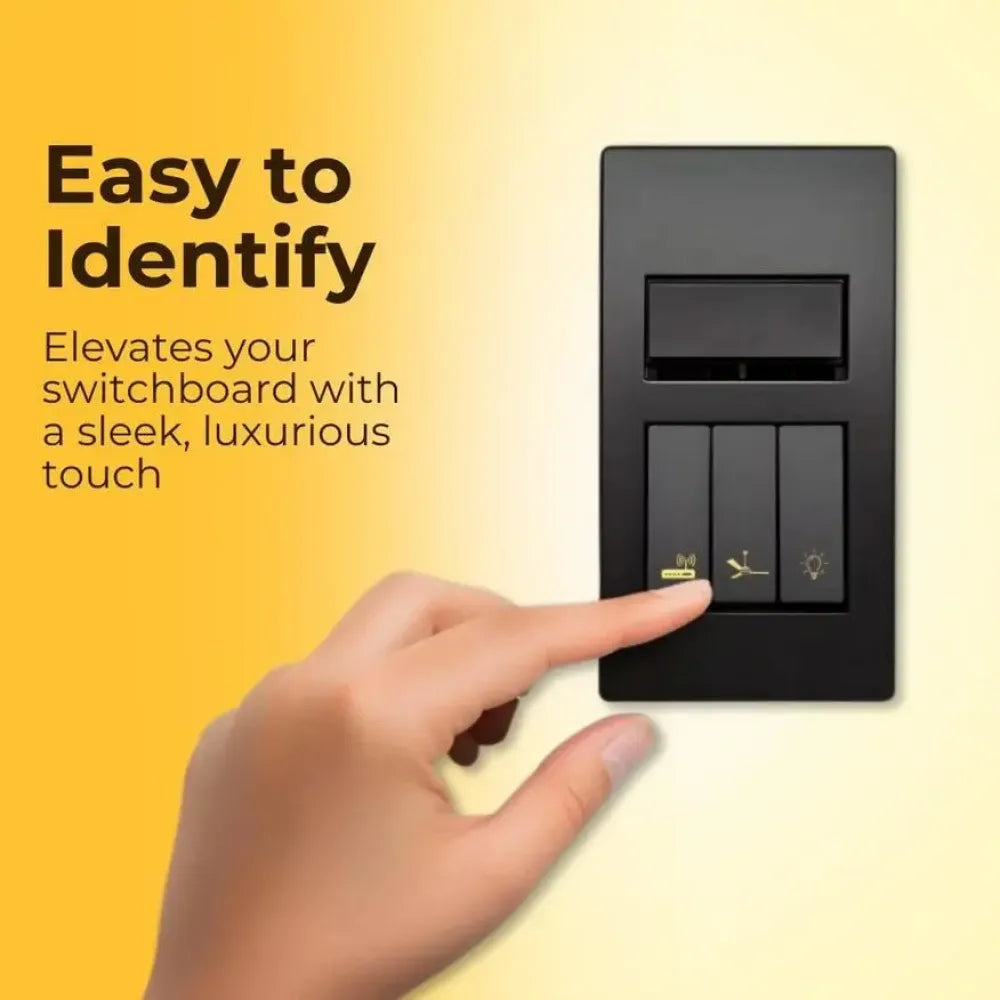 Gold functional switch stickers