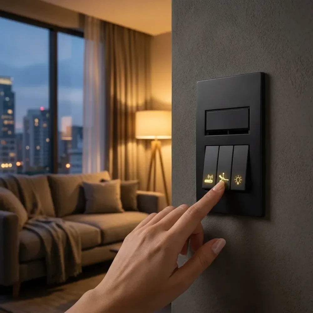 Gold functional switch stickers
