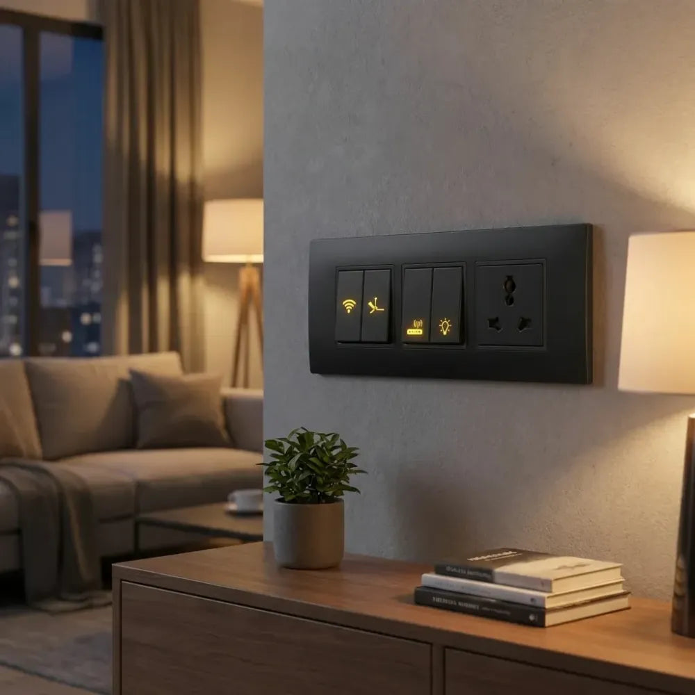 Gold functional switch stickers