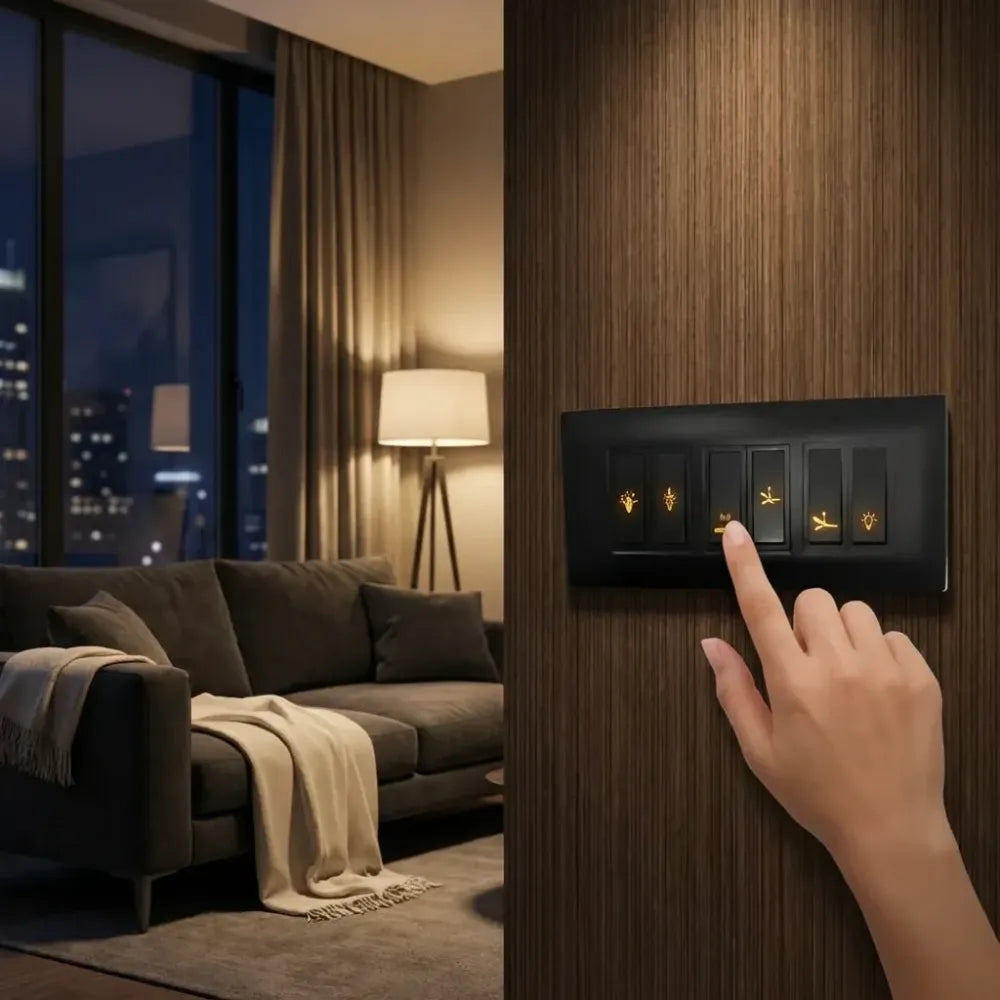 Gold functional switch stickers