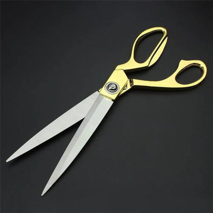 Gold plated professional cloth cutting scissor - home improvement