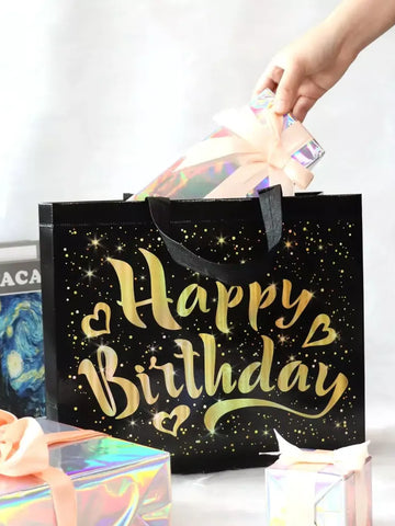 Gold Star Birthday Gift Bag