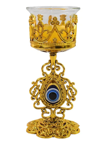 Golden Flower Tealight Holder