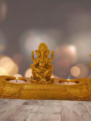 Golden Ganesha Diya
