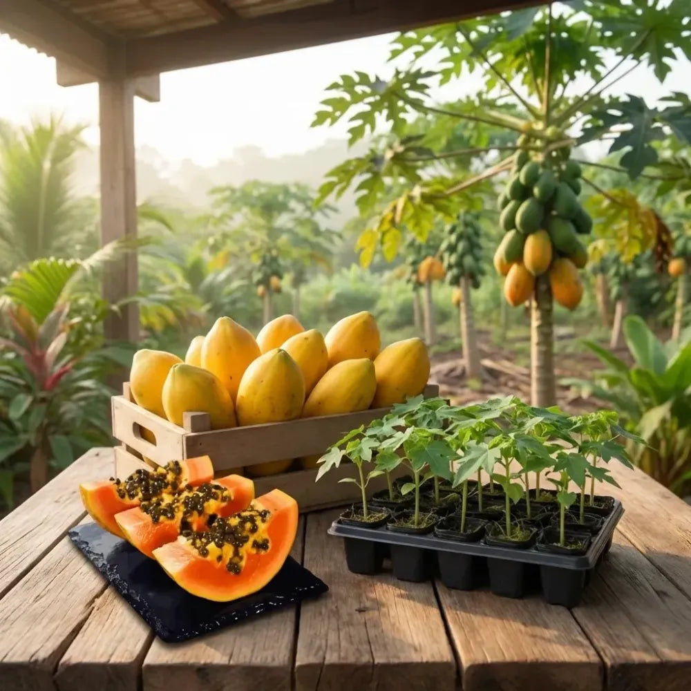 Golden papaya fruit seeds - gardening