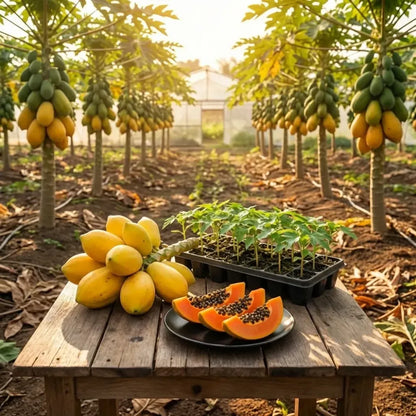 Golden papaya fruit seeds - gardening