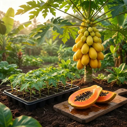 Golden papaya fruit seeds - gardening