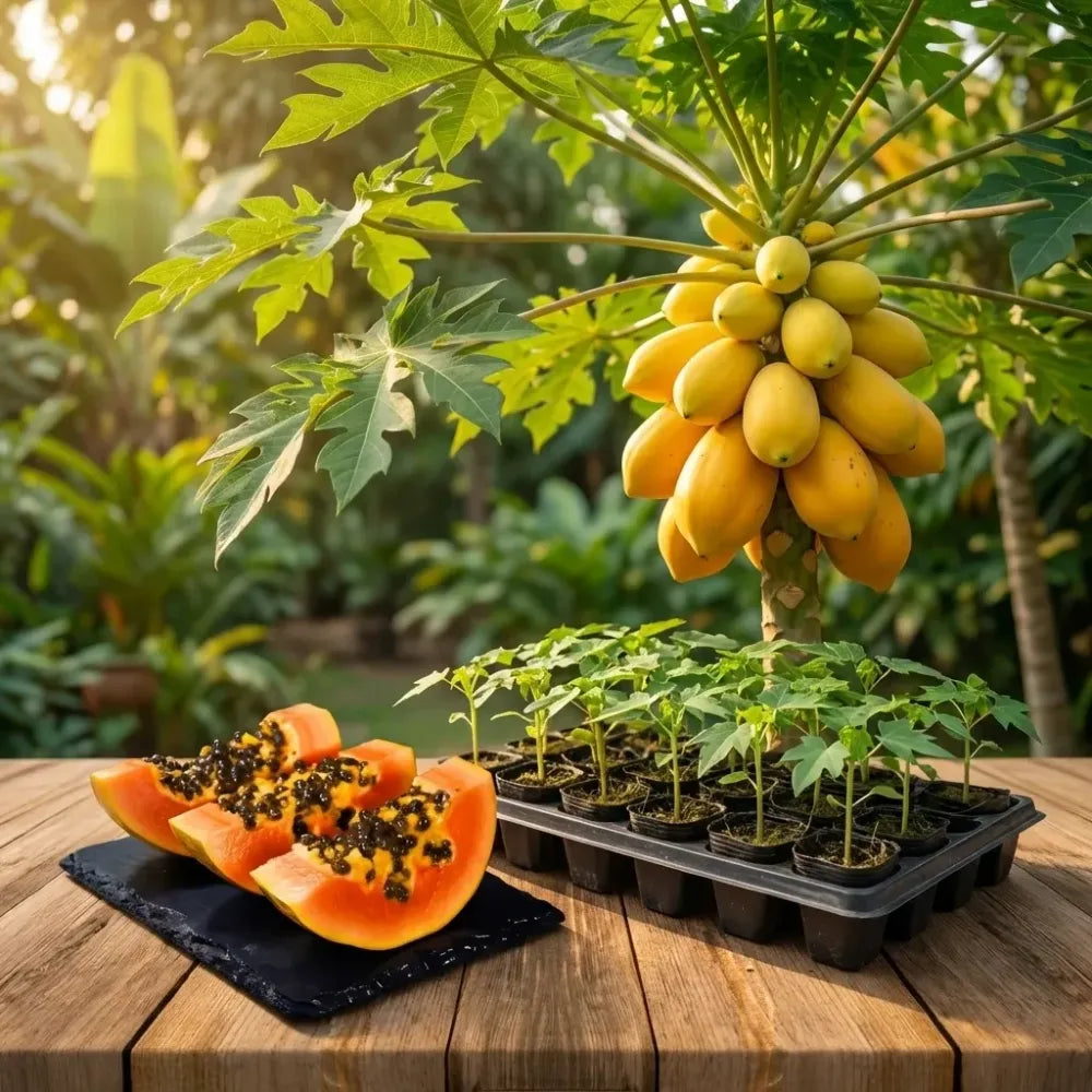 Golden papaya fruit seeds - gardening