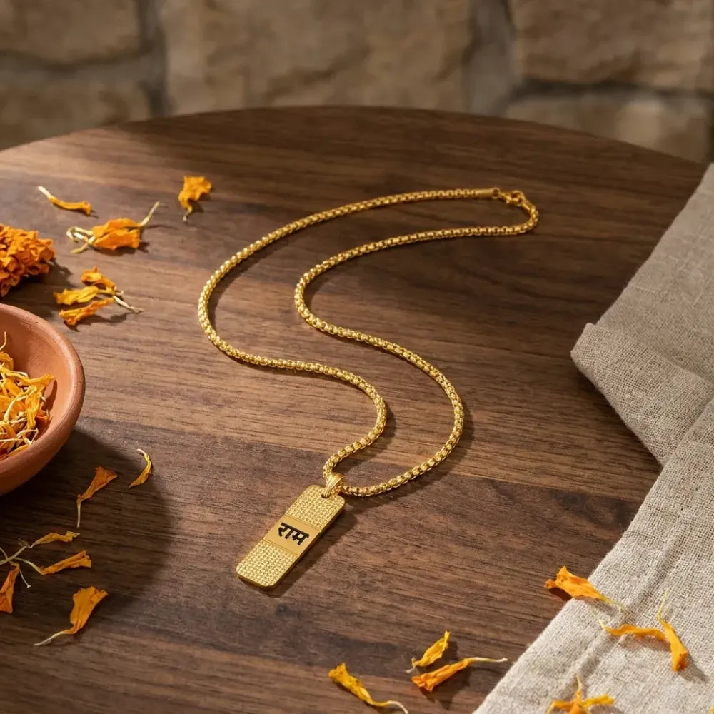 Golden ram naam locket - health care
