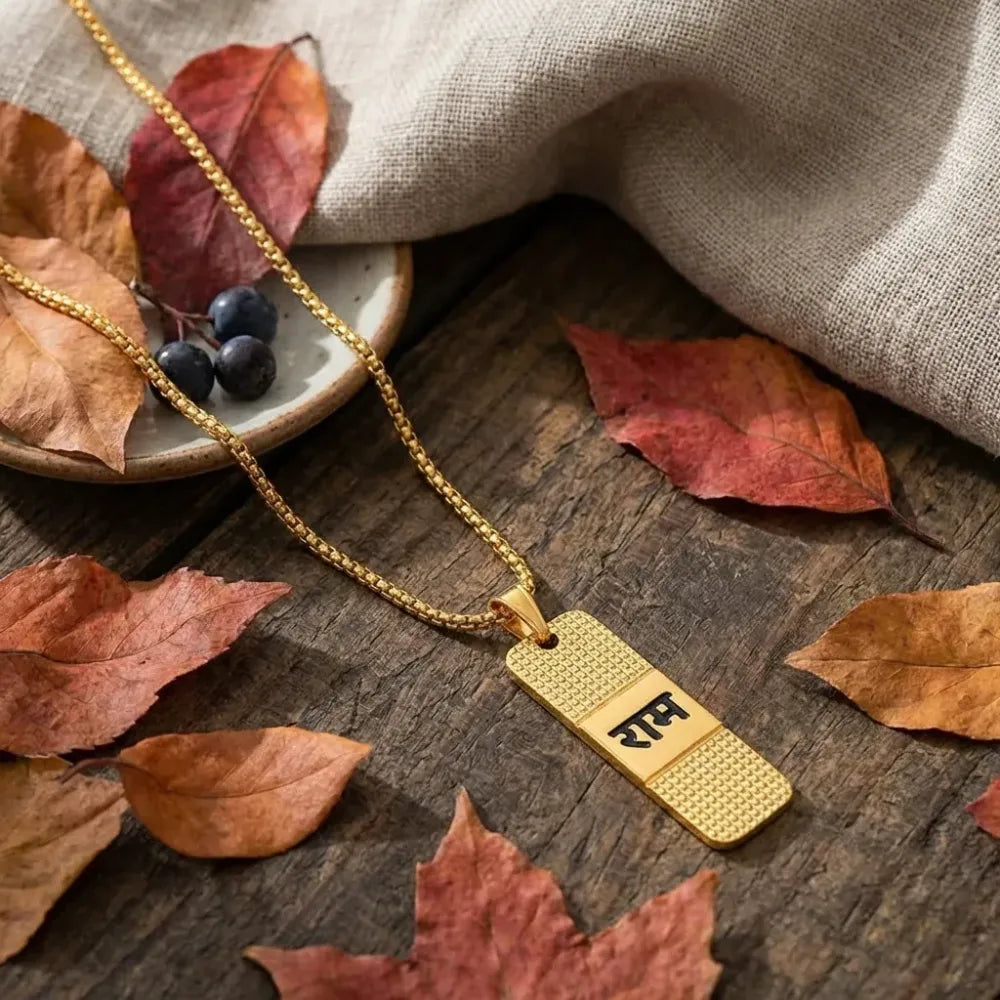 Golden ram naam locket - health care