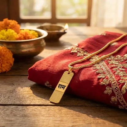 Golden ram naam locket - health care