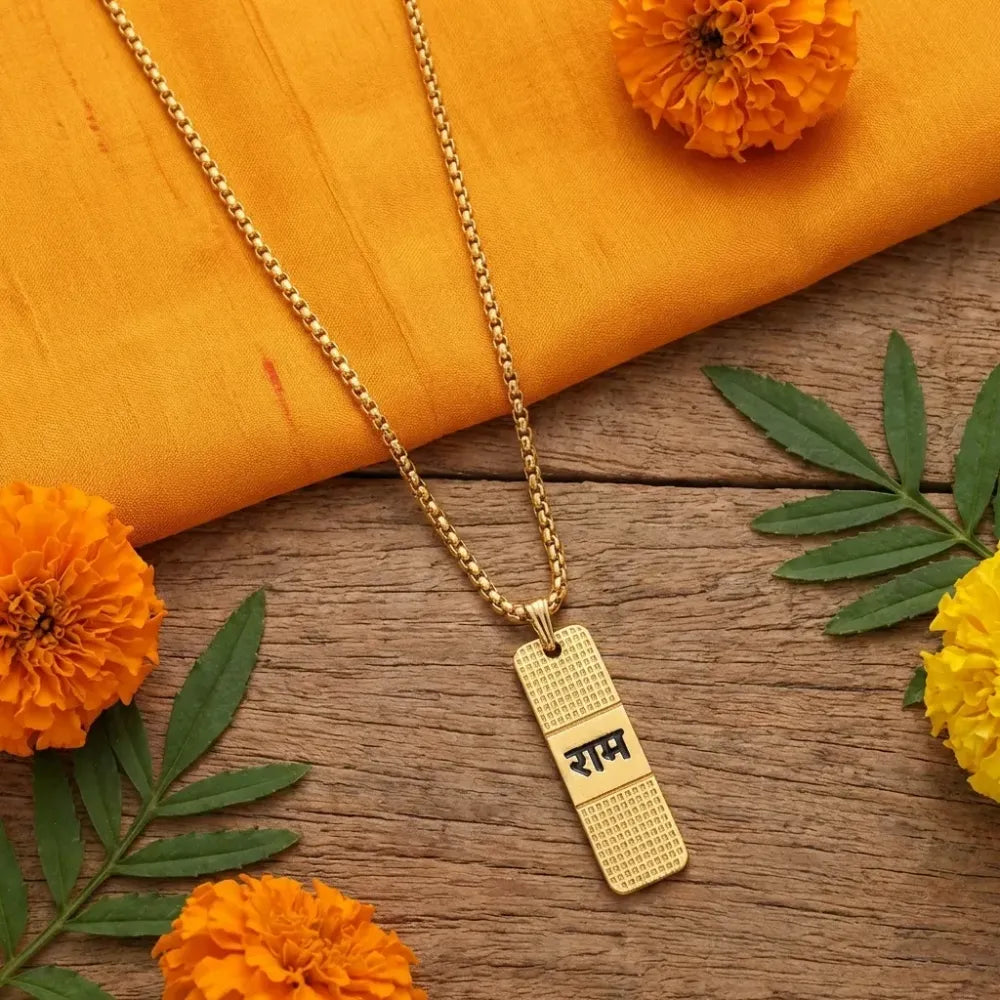 Golden ram naam locket - health care