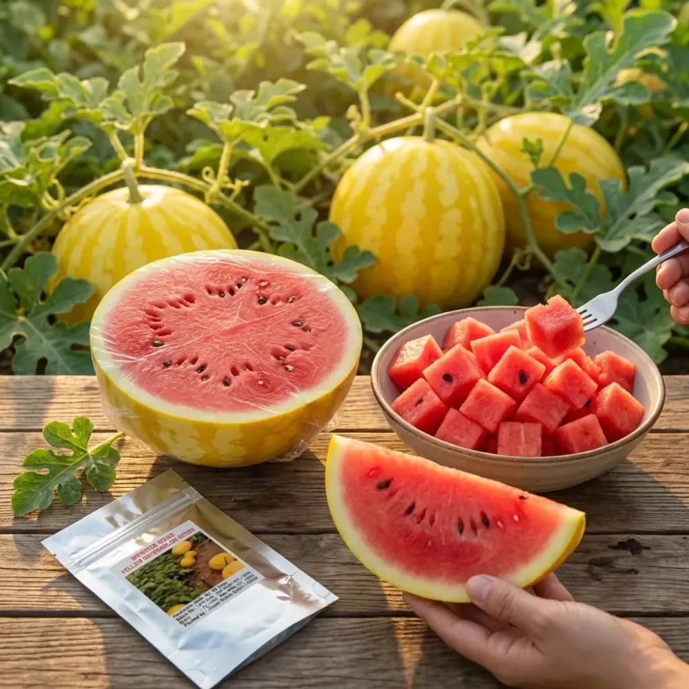Golden red watermelon seeds - gardening