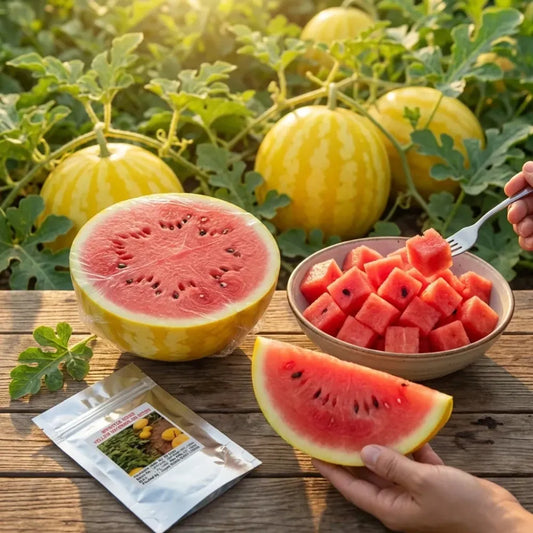 Golden red watermelon seeds - gardening