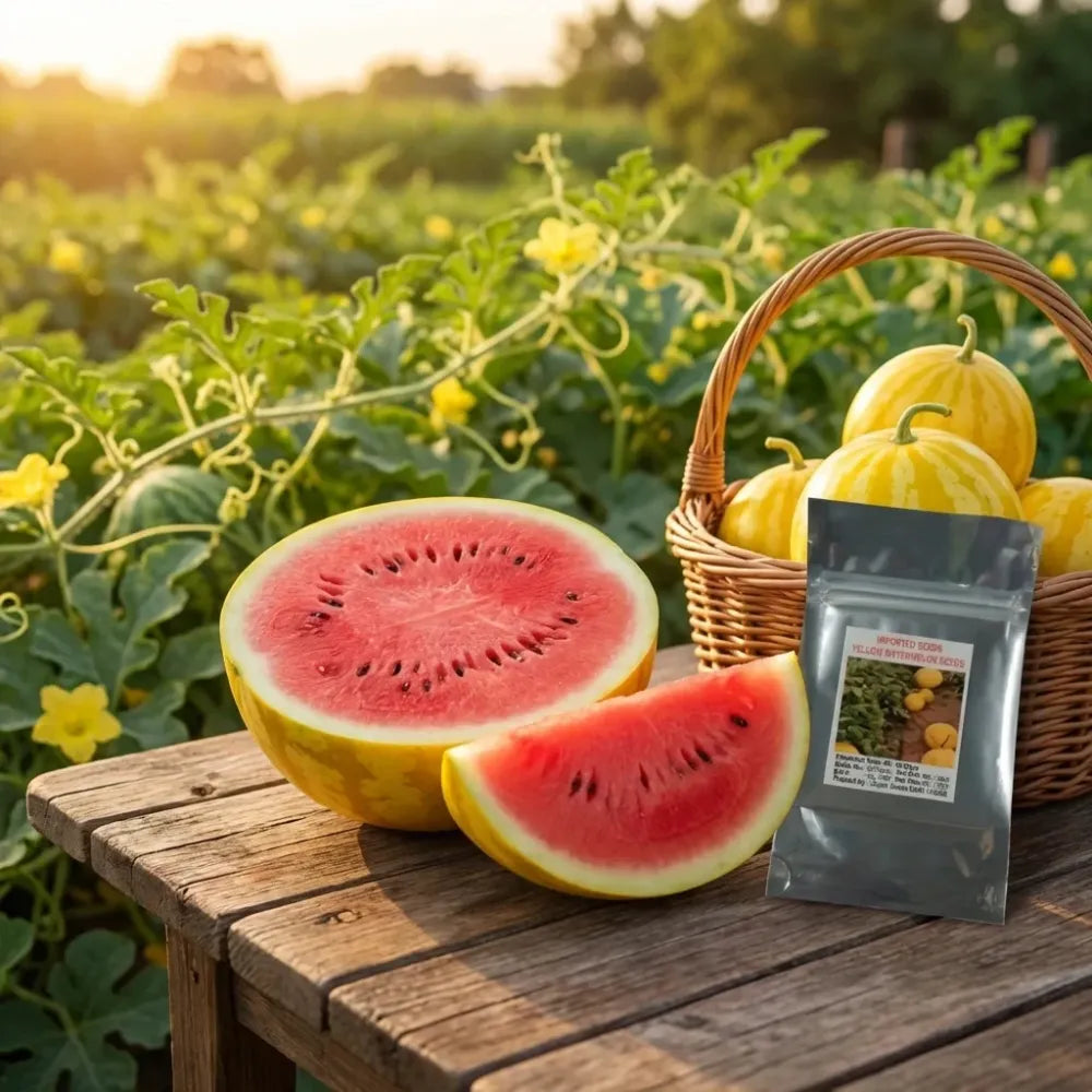 Golden red watermelon seeds - gardening