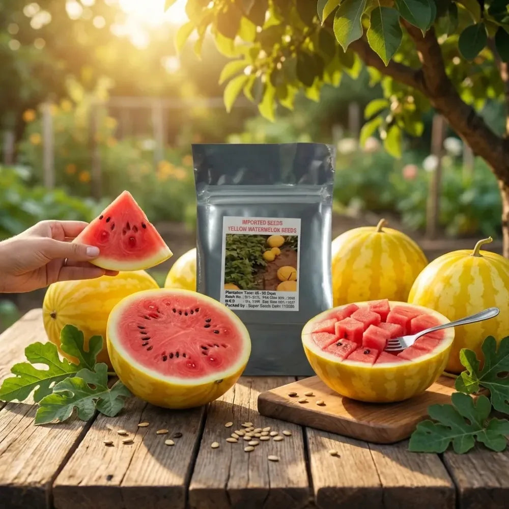 Golden red watermelon seeds - gardening