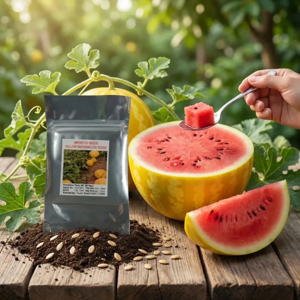 Golden red watermelon seeds - gardening