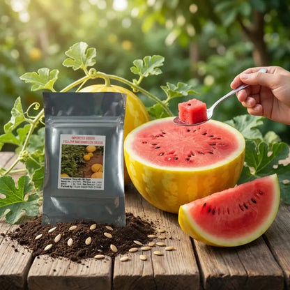 Golden red watermelon seeds - gardening
