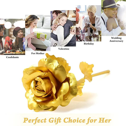 Golden rose decorative piece - home decor