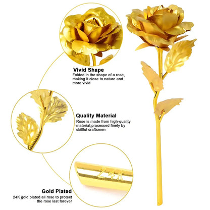 Golden rose decorative piece - home decor