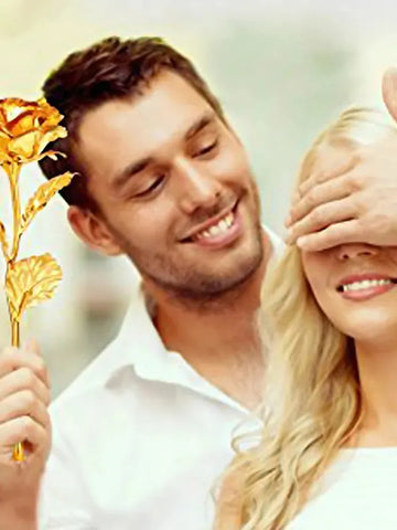 Golden Rose Decorative Piece