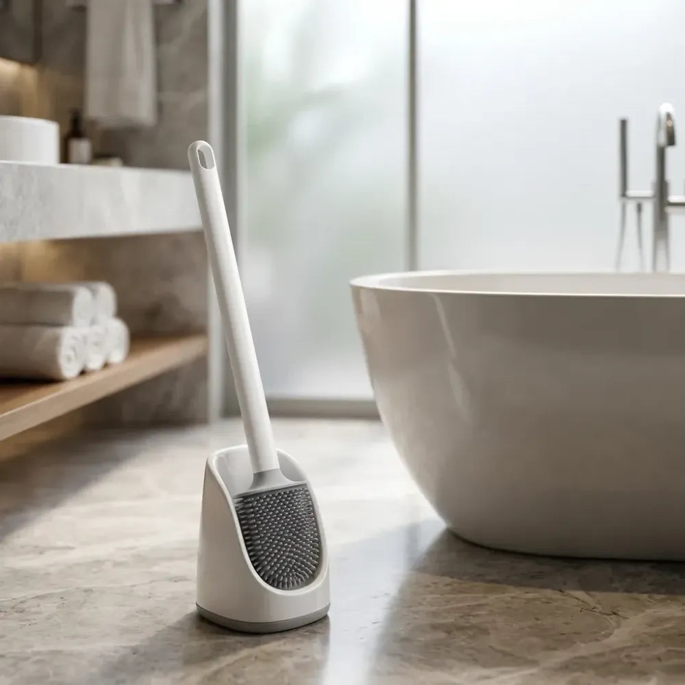 Golf head toilet brush set - home essentials