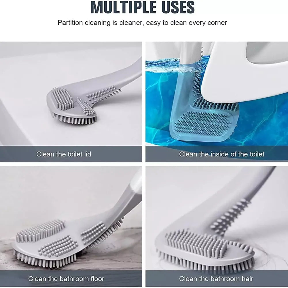 Golf head toilet brush set - home essentials