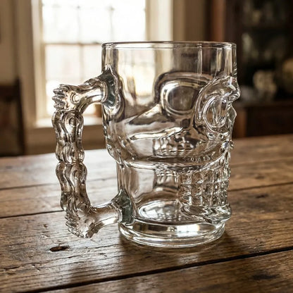 Gothic skull beer glass - home essentials