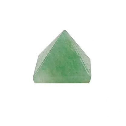 Green jade healing pyramid