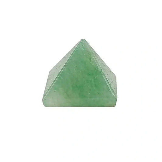 Green jade healing pyramid