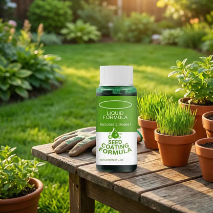 Green lawn seed booster - gardening