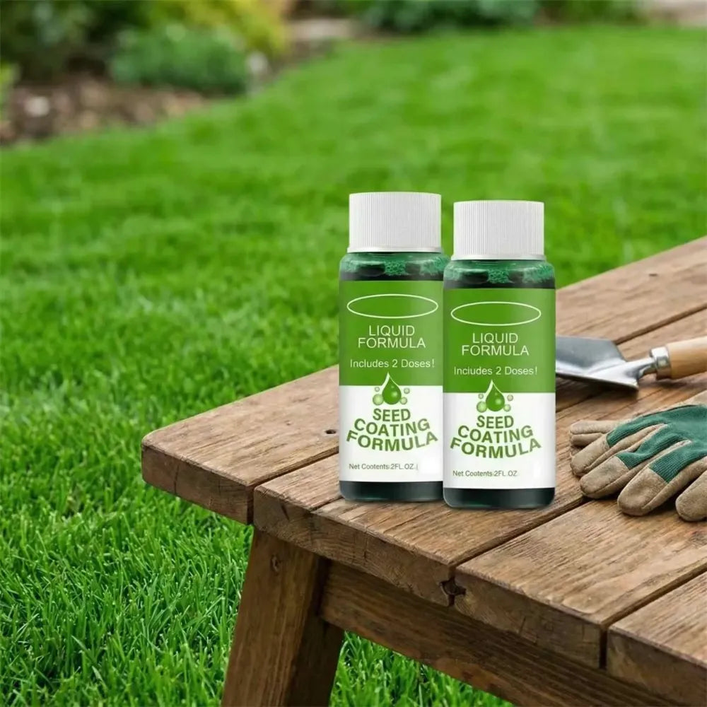 Green lawn seed booster - gardening