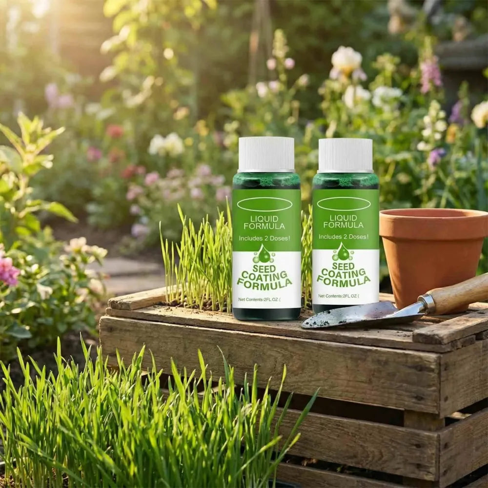 Green lawn seed booster - gardening