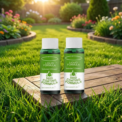 Green lawn seed booster - gardening