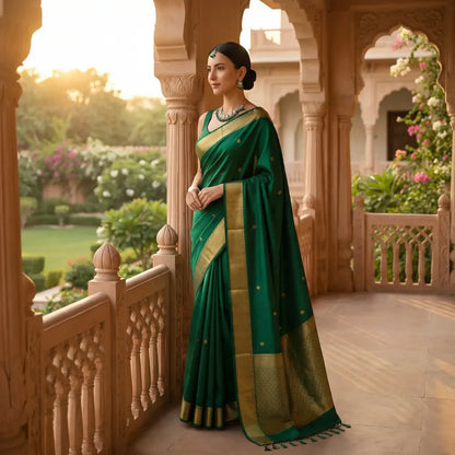 Green meenakari & kundan necklace set - jeweller set