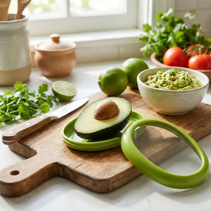 Green oval shape vegetable container premium fruits saver keeper (1 pc) - kitchen tool